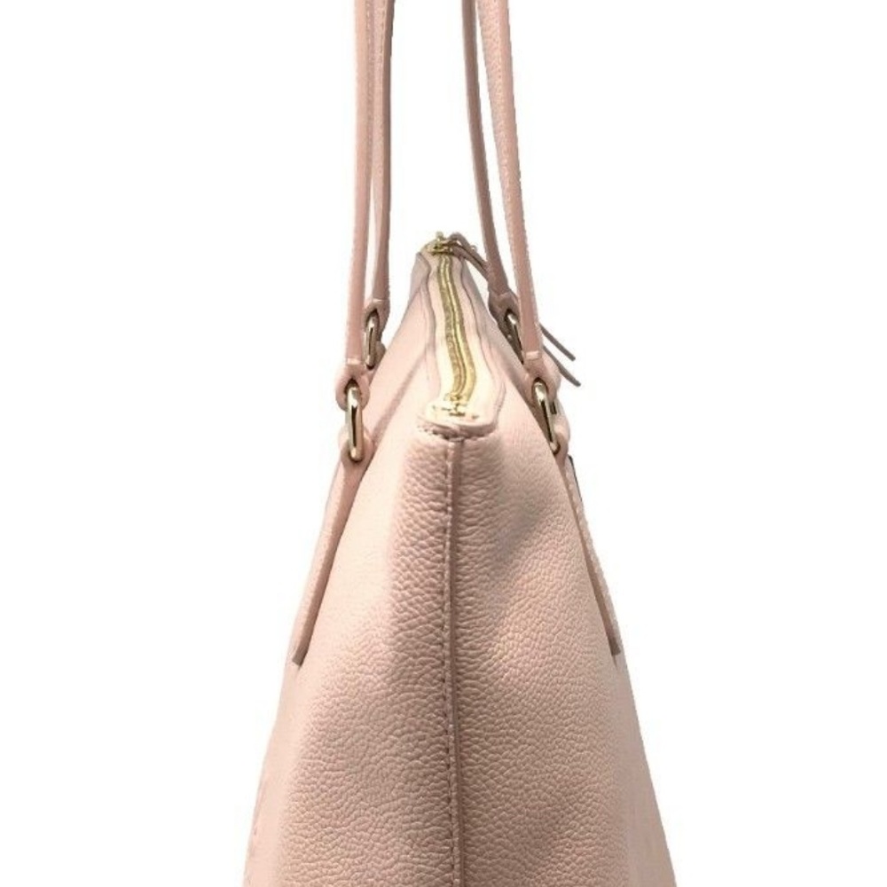 Kate Spade Logo Penny Pink Leather Tote NWT $399 - Picture 2 of 7